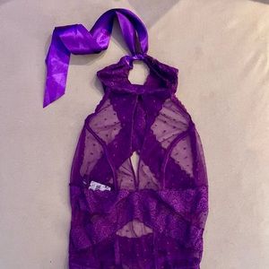 Fredericks of Hollywood lace teddy